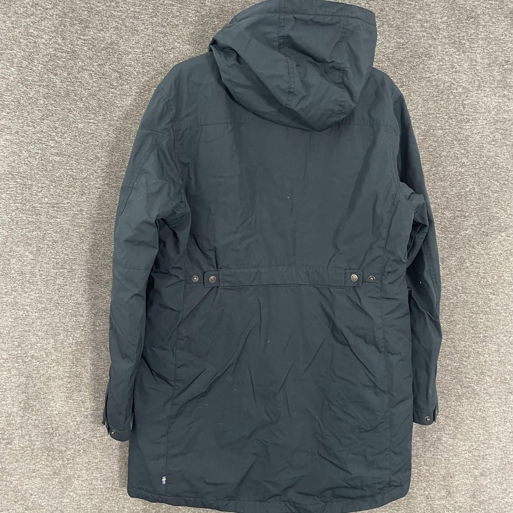 Fjallraven Kiruna Padded Parka Coat Womens XL Blue G-1000 Hooded Insulated - Picture 9 of 11